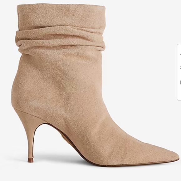 NEW with Tags (NWT) Brian Atwood x Express Suede Slouch Thin-Heeled Boots - Picture 1 of 4